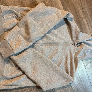 Gray Zip-Up Hoodie